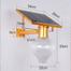 Luminaria Solar Luxo externa placa energia Controle Remoto parede led - Economia Solar