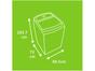 Máquina de Lavar Consul 16Kg Dispenser Limpa Fácil - CWL16AB