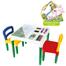 Mesa Mesinha Infantil Didática com Adesivos e Cadeiras Poliplac Educativa