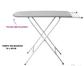 Imagem miniatura de Mesa/Tábua Passar Roupa 3 Níveis de Altura c/ Suporte p/ Ferro - KKUtil