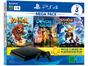 PlayStation 4 Mega Pack Family 1TB 1 Controle - Preto com 3 Jogos PS Plus 3 Meses