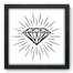 Quadro Decorativo - Diamante - 33cm x 33cm - 061qddp - Allodi