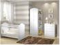 Quarto de Bebê Completo com Berço Guarda-Roupa - e Cômoda Multimóveis Confete Luiza