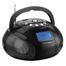 Rádio Boombox SP145, Entradas USB e SD, Rádio FM, Bateria Recarregável, 10W RMS, Preto - Multilaser