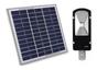 Refletor Solar Holofote Placa Bateria luminaria poste Led Automatico publica 60w - Economia Solar