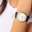 Relógio Champion Feminino Analógico Dourado Couro CH22680W