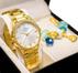 Relógio Champion Feminino Dourado Analógico CN25823W