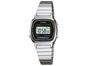 Relógio Feminino Casio Digital Vintage 2 Unidades - LA680WA-1BDF Prata + LA670WA-1DF Prata