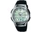 Relógio Masculino Casio Anadigi - Resistente à Água Cronômetro Mundial AQ180V 7BVDF
