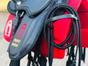 Sela Australiana Gel Preta para Cavalgada com bordado Mangalarga Marchador - Selaria Marçal