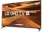 Smart TV 4K LED 70” LG 70UM7370PSA Wi-Fi - Inteligência Artificial Controle Smart Magic