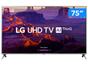 Smart TV 75” 4K LED LG 75UK6520 Wi-Fi HDR - Inteligência Artificial 4 HDMI