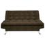 Sofá-Cama 3 Lugares Casal Premium II Suede Café - Mobly