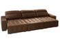 Sofá Retrátil e Reclinável Chaise 3 Lugares Suede - Acapulco Estofados Lima