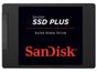 SSD Sandisk Plus 2.5 SATA III 120GB Leitura - Até 530MB/s e Gravações Até 400MB/s