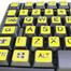 Imagem miniatura de Teclado braille - USB teclas amarelas
