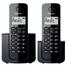 Telefone sem Fio KX-TGB112LBB Preto com Identificador de Chamadas + Ramal - Panasonic