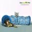 Túnel de gato de 90 centímetros com catnip - Cor Azul - Trouble e Trix Masterpet - ZLPet