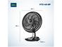 Ventilador de Mesa Mondial VTX-40-8P 40cm 8 Pás 3 Velocidades Preto e Prata