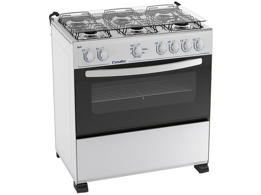 Fogão 6 Bocas Esmaltec Branco 6Q - Acendimento Manual Bali