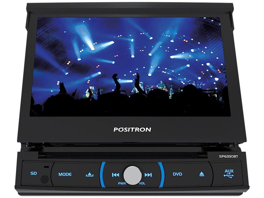 DVD Automotivo Positron SP6330BT LCD 7" - Retrátil Touch Bluetooth 4X20 Watts RMS