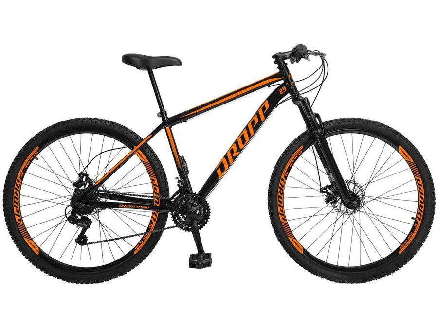Mountain Bike Aro 29 Dropp Sport Aço Carbono - Freio a Disco 21 Marchas