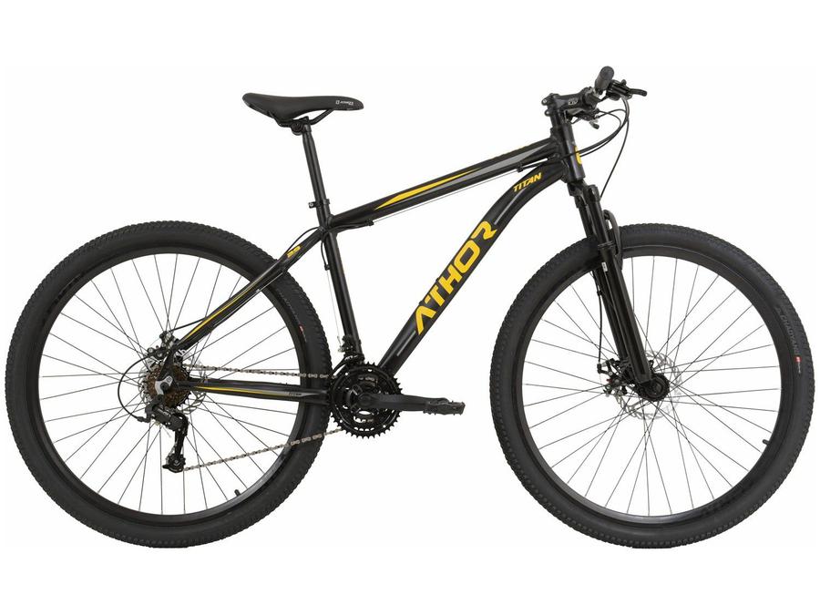 Mountain Bike Aro 29 Athor Premium Titan - Alumínio Freio a Disco 21 Marchas