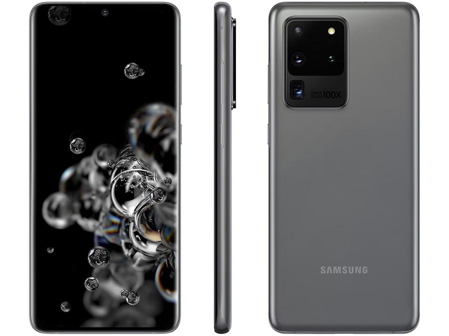 Smartphone Samsung Galaxy S20 Ultra 128GB Cosmic - Gray 12GB RAM Tela 6,9" Câm. Quádrupla + Câm. 40MP