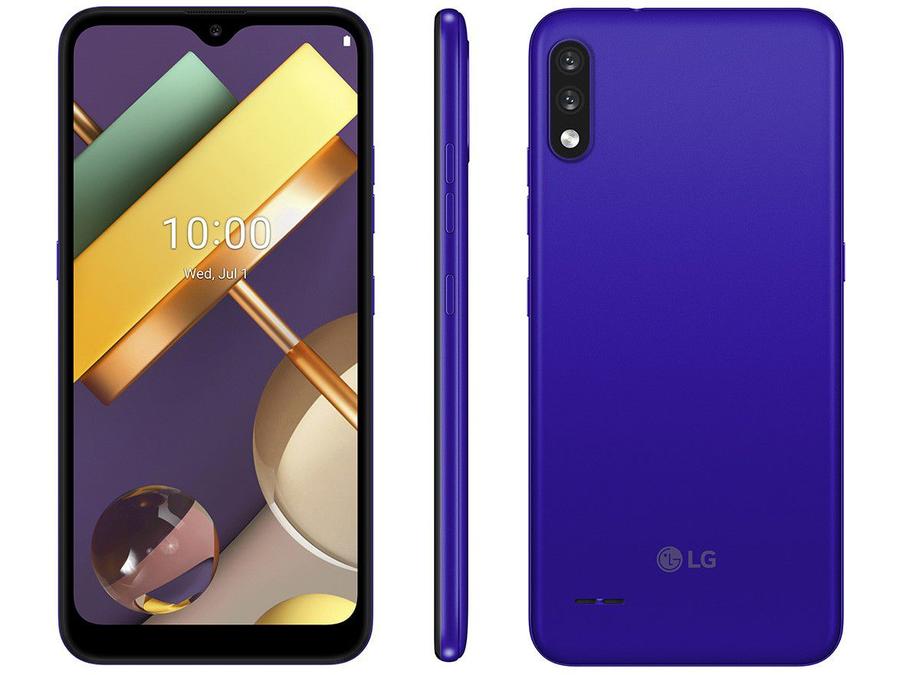 Smartphone LG K22 32GB Blue 4G Quad-Core 2GB RAM - Tela 6,2" Câm. Dupla + Selfie 5MP Dual Chip