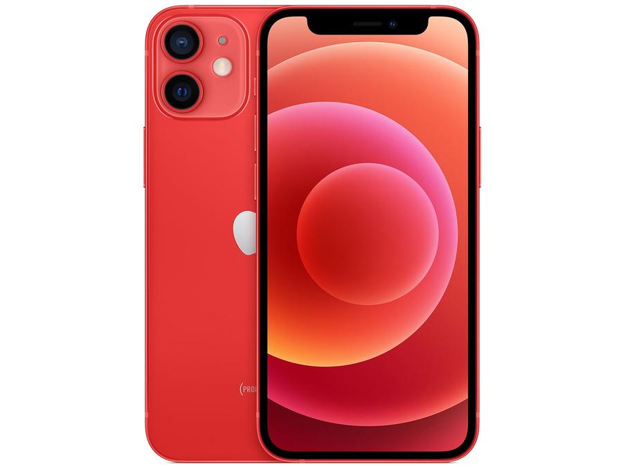 iPhone 12 Mini Apple 64GB (PRODUCT)RED 5,4" - Câm. Dupla 12MP iOS