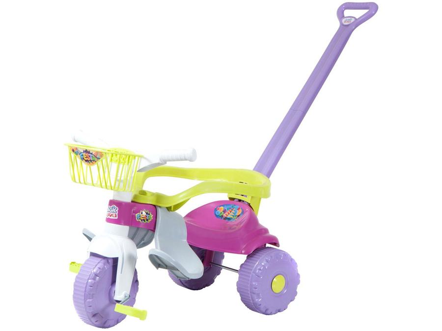 Triciclo Infantil Magic Toys Festa Rosa - Haste Removível