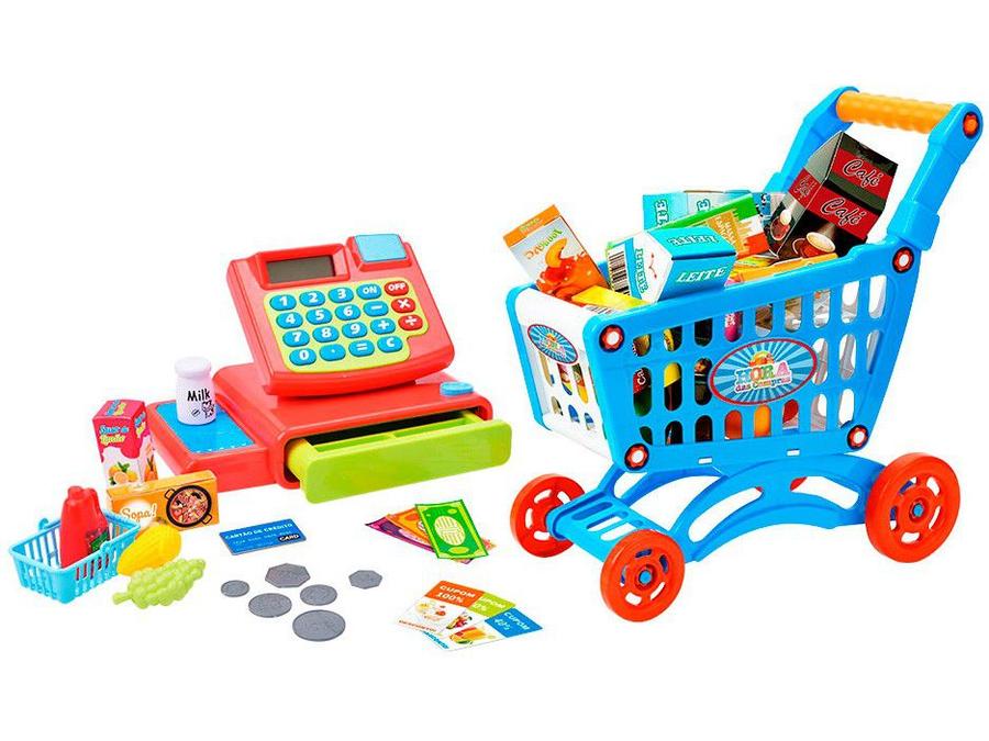 Caixa Registradora Infantil Hora das Compras - DM Toys
