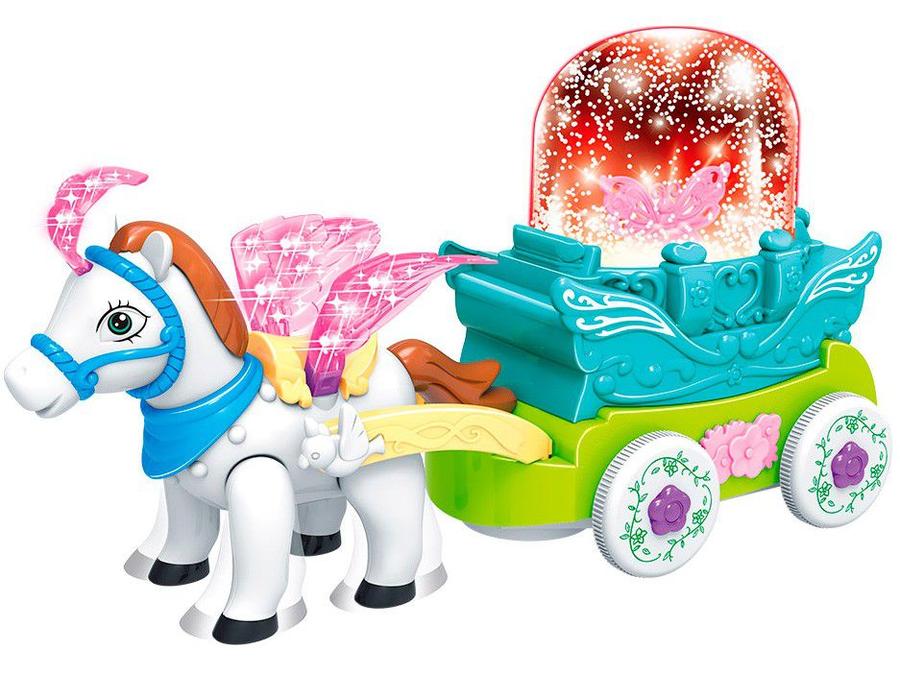 Brinquedo Musical Carruagem Bate e Volta Musical - Dm Toys