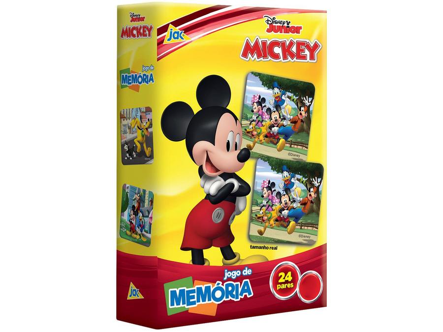 Jogo da Memória Jak Disney Júnior Mickey - 48 Cartas