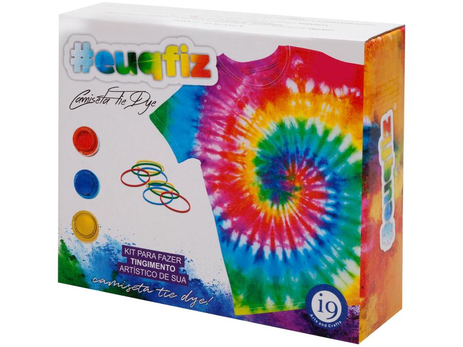 Kit Tie Dye com Camiseta #euquefiz - i9 Brinquedos