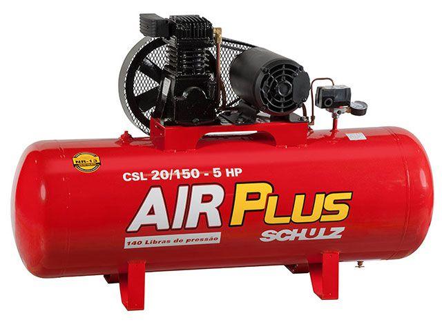 Compressor de Ar Schulz CSV 20/150 150 Litros - Pressão Máxima 140 PSI Potência 5 HP