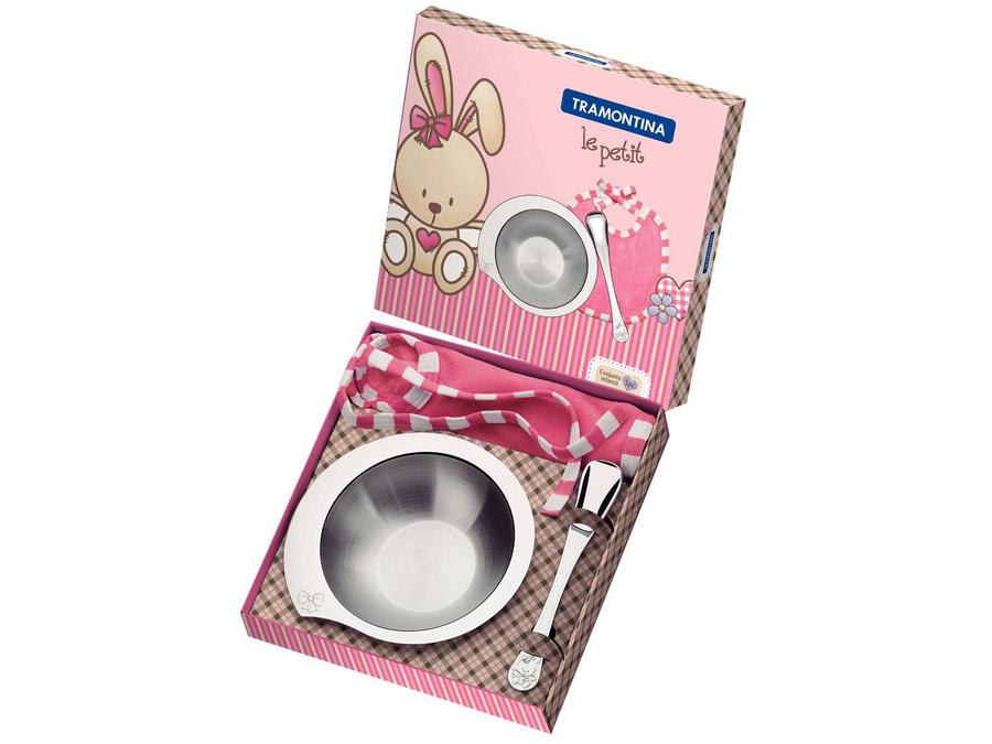 Conjunto de Talheres Tramontina Inox Infantil - 3 Peças Le Petit 64250/655
