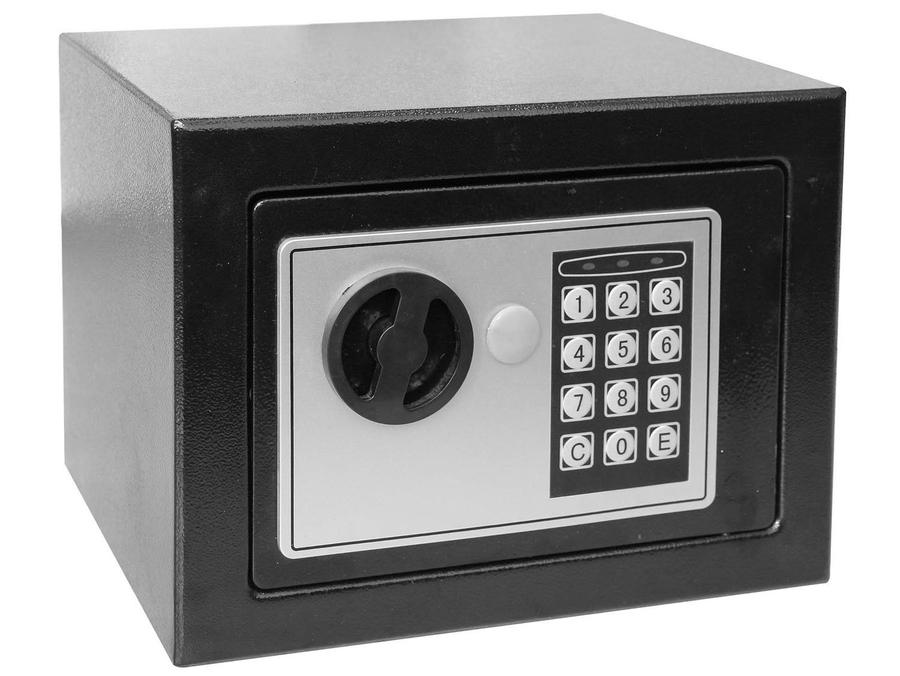 Cofre Eletrônico Pequeno em Aço com Chave - Safewell Burglary Safe 17EF