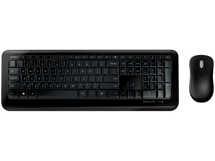 Kit Teclado e Mouse Sem Fio Microsoft - 850