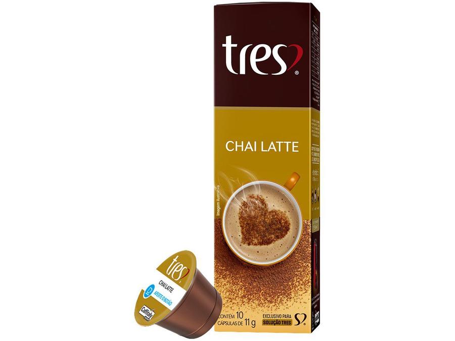 Cápsula Chai Latte TRES 3 Corações 10 Cápsulas -