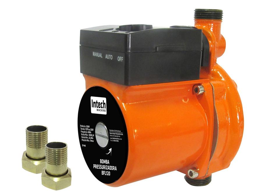 Bomba de Água Elétrica Pressurizadora - Intech Machine 120W 1600L/min Pump BFL120