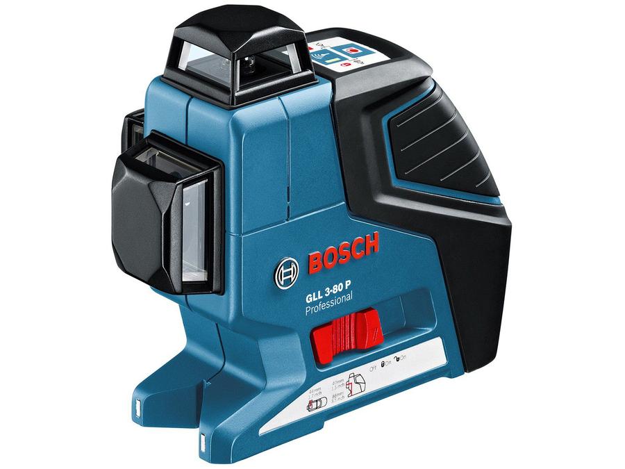 Nível a Laser Automático Bosch GLL 3-80 P - com Base Magnética Alcance 40m