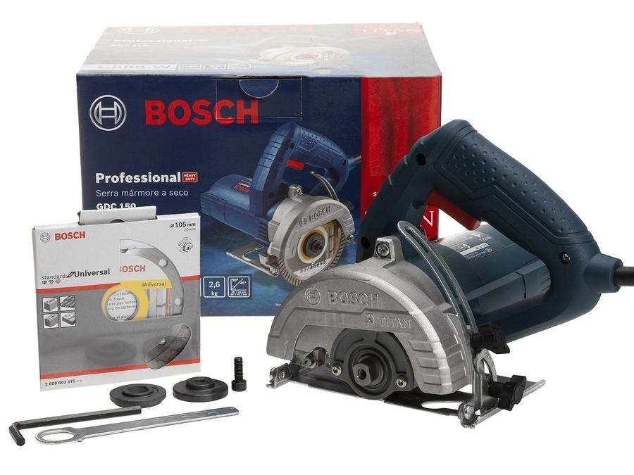 Serra Mármore Bosch GDC 150 1500W - 12200 RPM 4 Peças