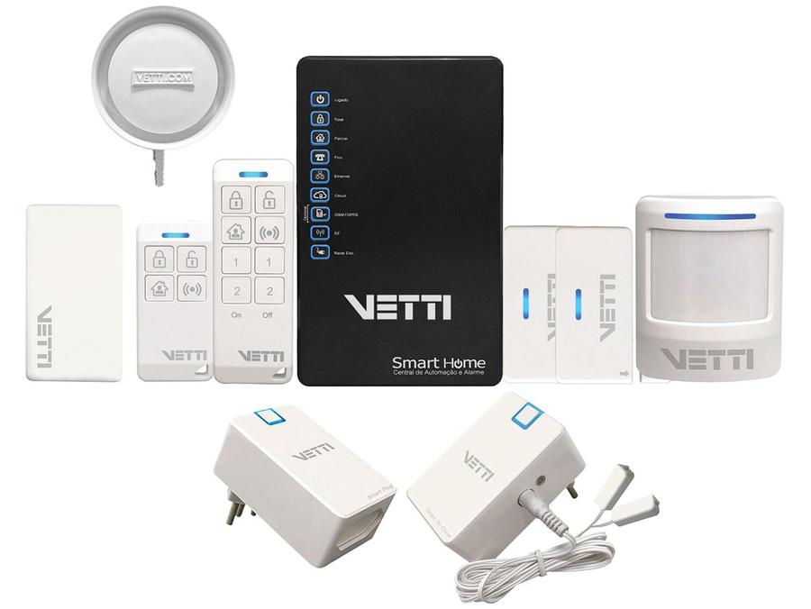 Smart Home Kit Sistema de Automação e Alarme - 7300777 Vetti Controle pelo Aplicativo de Celular