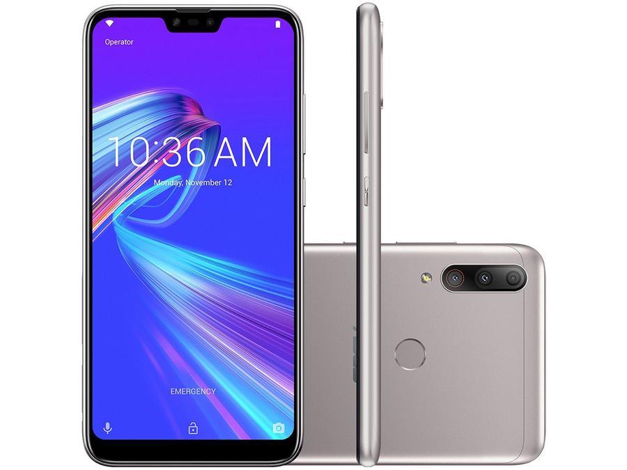 Smartphone Asus ZenFone Max Shot 64GB Prata - 4G Octa Core 4GB 6,26" Câm. Tripla + Selfie 8MP