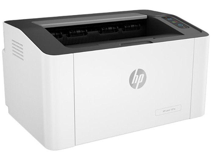 Impressora HP Laser 107W Preto e Branco Wi-Fi - USB