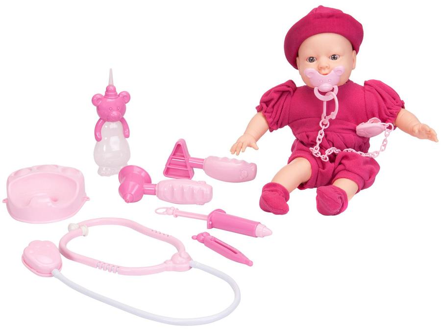 Boneca Bebê Jensen Alergic com Acessórios - Roma Brinquedos