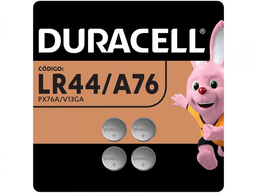 Pilha Alcalina Moeda LR44 / A76 4 Unidades - Duracell