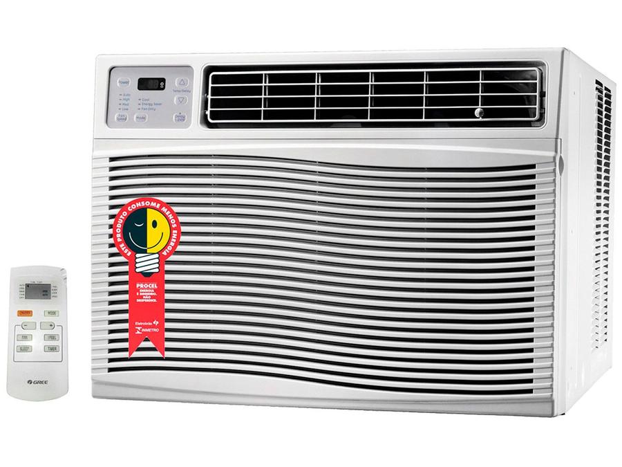 Ar-condicionado de Janela Gree 7.500 BTUs - Frio Residencial R410A GJC07BK-A3NRND2A