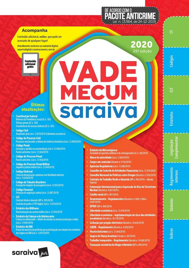 Vade Mecum Saraiva - Tradicional - 29ª edição 2020 -
